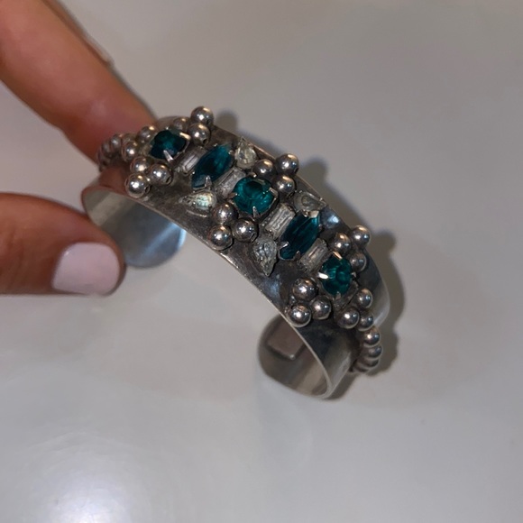 DANNIJO Metal Cuff with Gems Bracelet 🆕 - Picture 2 of 12